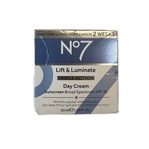 No7 Lift and Luminate Triple Action Day Cream with SPF 30 - 1.69 fl oz